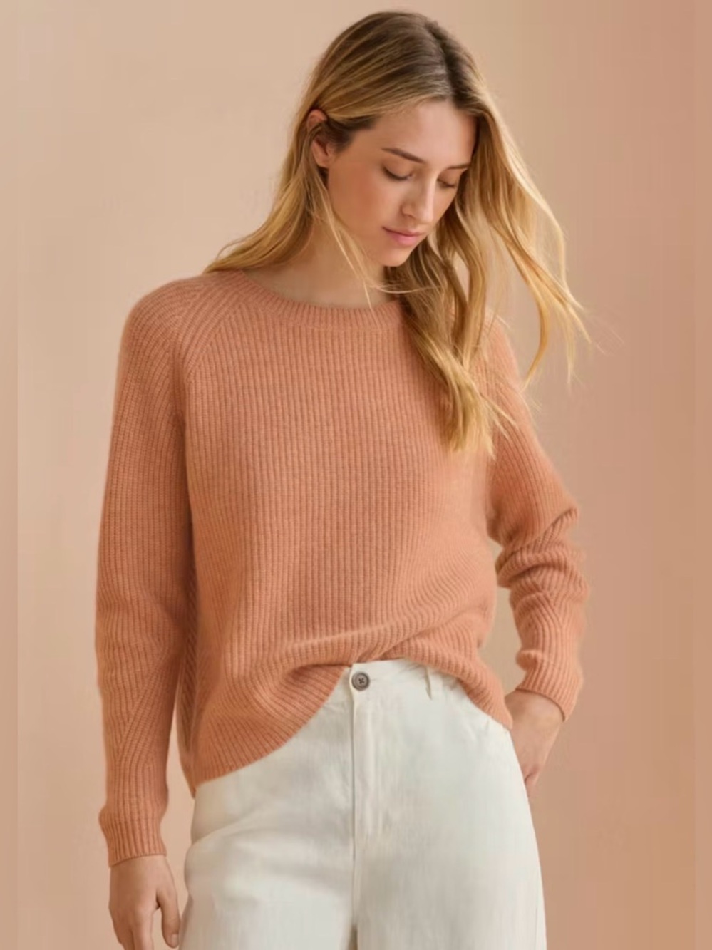 Poetry RIBBED CREW-NECK SWEATER
Pure cashmere